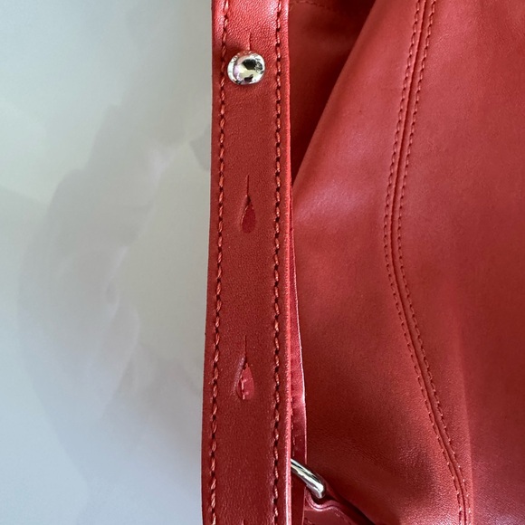 Longchamp Leather Backpack Orange/Red main image 6